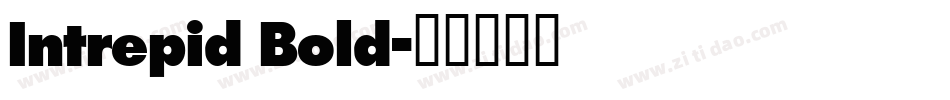 Intrepid Bold字体转换